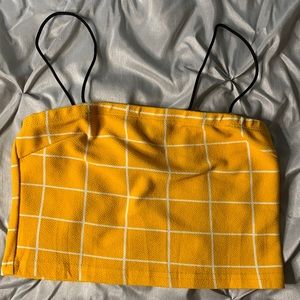 Grid crop top